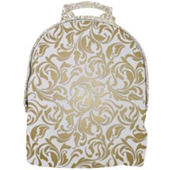 Gold Vintage Rococo Model Patern Mini Full Print Backpack