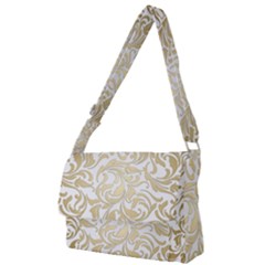 Gold Vintage Rococo Model Patern Full Print Messenger Bag