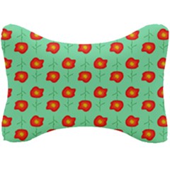 Flowers Pattern Ornament Template Seat Head Rest Cushion by Nexatart