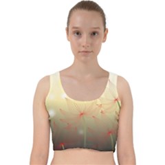 Flower Summer S Nature Plant Velvet Racer Back Crop Top by Nexatart