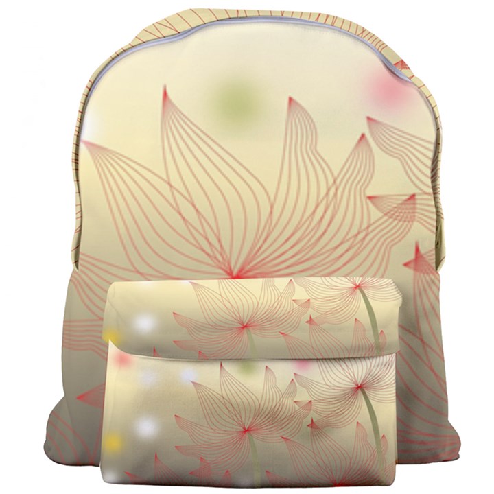 Flower Summer S Nature Plant Giant Full Print Backpack