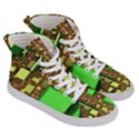 Blocks Cubes Construction Design Women s Hi-Top Skate Sneakers View3