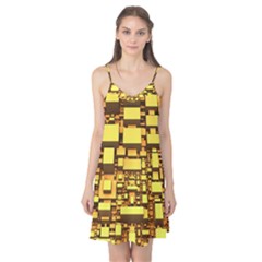 Cubes Grid Geometric 3d Square Camis Nightgown by Nexatart