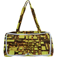 Cubes Grid Geometric 3d Square Multi Function Bag by Nexatart