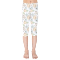 Dandelion Colors Nature Flower Kids  Capri Leggings 