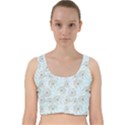 Tooth Of Lion Dandelion Velvet Racer Back Crop Top View1