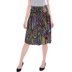 Background Wallpaper Abstract Lines Midi Beach Skirt by Nexatart