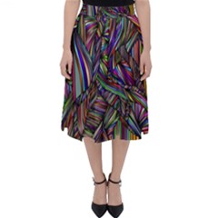 Background Wallpaper Abstract Lines Classic Midi Skirt by Nexatart