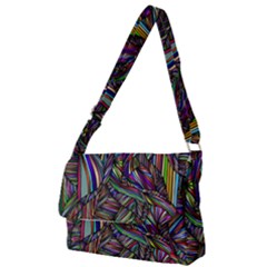 Background Wallpaper Abstract Lines Full Print Messenger Bag by Nexatart