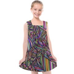 Background Wallpaper Abstract Lines Kids  Cross Back Dress