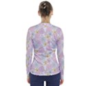 Dandelion Colors Flower Nature V-Neck Long Sleeve Top View2