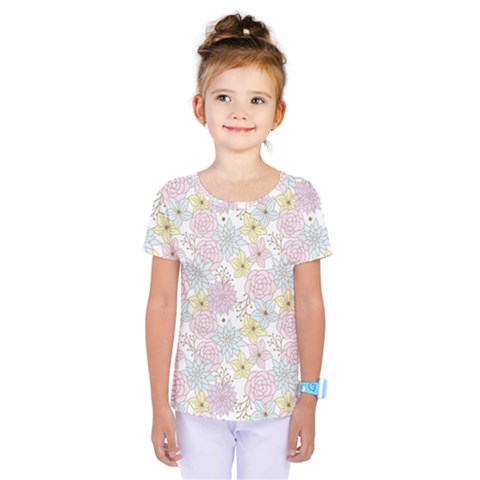 Dandelion Colors Flower Nature Kids  One Piece Tee by Nexatart