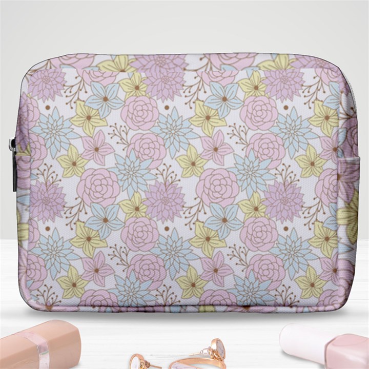 Dandelion Colors Flower Nature Make Up Pouch (Large)