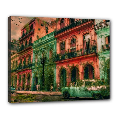 Havana Cuba Architecture Capital Canvas 20  X 16  (stretched) by Nexatart