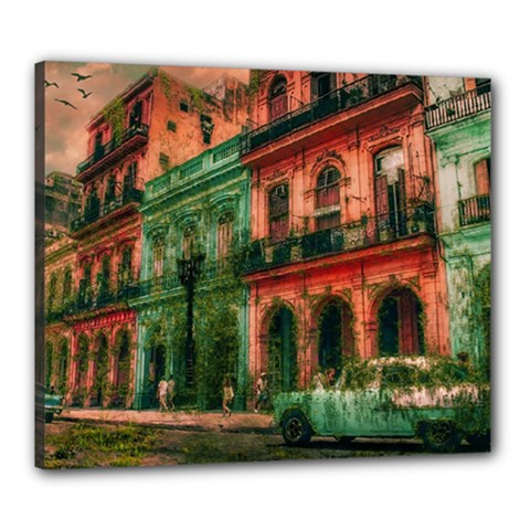 Havana Cuba Architecture Capital Canvas 24  X 20  (stretched) by Nexatart