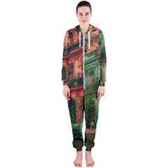 Havana Cuba Architecture Capital Hooded Jumpsuit (ladies)  by Nexatart