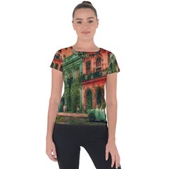 Havana Cuba Architecture Capital Short Sleeve Sports Top  by Nexatart