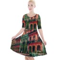 Havana Cuba Architecture Capital Quarter Sleeve A-Line Dress View1