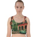 Havana Cuba Architecture Capital Velvet Racer Back Crop Top View1