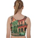 Havana Cuba Architecture Capital Velvet Racer Back Crop Top View2