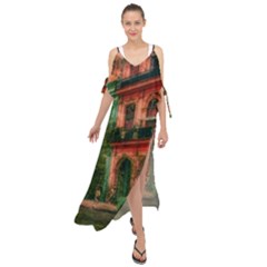 Havana Cuba Architecture Capital Maxi Chiffon Cover Up Dress by Nexatart