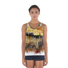 Architecture Castle Fairy Castle Sport Tank Top 