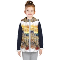 Architecture Castle Fairy Castle Kid s Hooded Puffer Vest