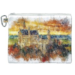 Architecture Castle Fairy Castle Canvas Cosmetic Bag (xxl)