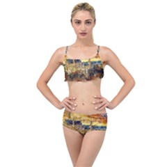 Architecture Castle Fairy Castle Layered Top Bikini Set