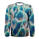 Hydrangeas Blossom Bloom Blue Men s Long Sleeve Tee View1