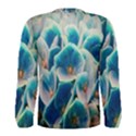 Hydrangeas Blossom Bloom Blue Men s Long Sleeve Tee View2