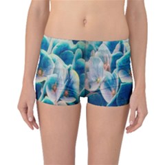 Hydrangeas Blossom Bloom Blue Boyleg Bikini Bottoms