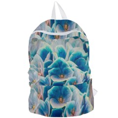 Hydrangeas Blossom Bloom Blue Foldable Lightweight Backpack by Nexatart