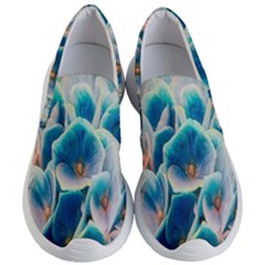 Hydrangeas Blossom Bloom Blue Women s Lightweight Slip Ons by Nexatart