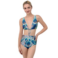 Hydrangeas Blossom Bloom Blue Tied Up Two Piece Swimsuit by Nexatart