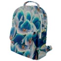 Hydrangeas Blossom Bloom Blue Flap Pocket Backpack (Small) View1