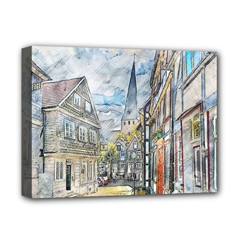 Altstadt Hattingen Ruhr Trail Deluxe Canvas 16  X 12  (stretched) 