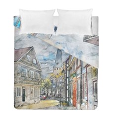 Altstadt Hattingen Ruhr Trail Duvet Cover Double Side (full/ Double Size)