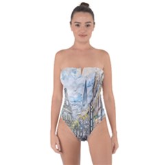 Altstadt Hattingen Ruhr Trail Tie Back One Piece Swimsuit by Nexatart