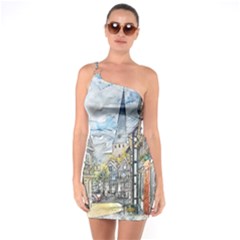 Altstadt Hattingen Ruhr Trail One Soulder Bodycon Dress