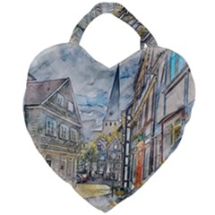 Altstadt Hattingen Ruhr Trail Giant Heart Shaped Tote