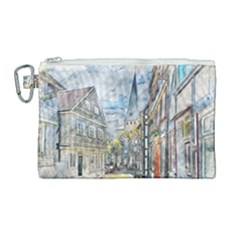 Altstadt Hattingen Ruhr Trail Canvas Cosmetic Bag (large) by Nexatart