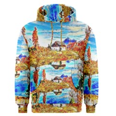 Lake Chalet Mountain Art Men s Pullover Hoodie