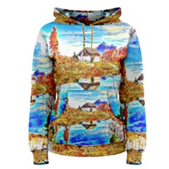 Lake Chalet Mountain Art Women s Pullover Hoodie