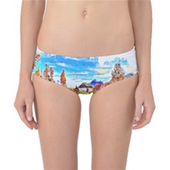 Lake Chalet Mountain Art Classic Bikini Bottoms by Nexatart