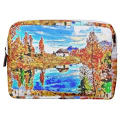 Lake Chalet Mountain Art Make Up Pouch (medium)