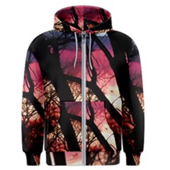 Fall Sunset Through The Trees Men s Zipper Hoodie