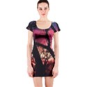 Fall Sunset Through The Trees Short Sleeve Bodycon Dress View1