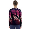 Fall Sunset Through The Trees V-Neck Long Sleeve Top View2