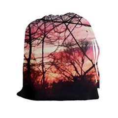 October Sunset Drawstring Pouch (xxl) by bloomingvinedesign